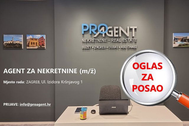 OGLAS ZA POSAO - AGENT ZA NEKRETNINE