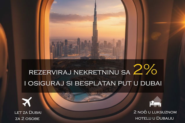 PROAGENT VAS VODI NA BESPLATNO PUTOVANJE DO VAŠE NOVE NEKRETNINE U UAE!