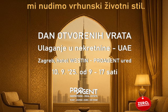 DAN OTVORENIH VRATA U ZAGREBU, ULAGANJE U NEKRETNINE - UAE