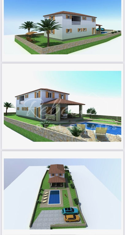 Building land, 784 m², Barban