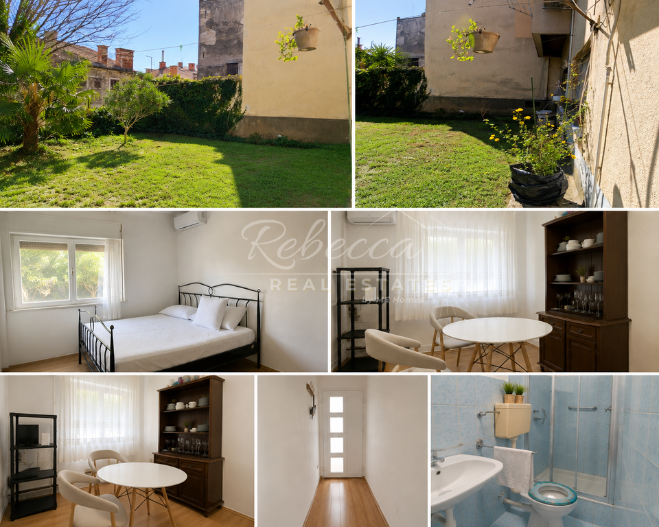 Pula – Šarmantno stanovanje z velikim vrtom | 36 m² | atraktivna lokacija