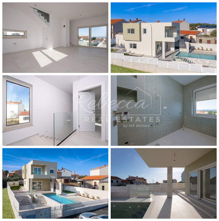 Verkauf eines Einfamilienhauses in Ližnjan – 177 m², Überlaufpool, modernes Design