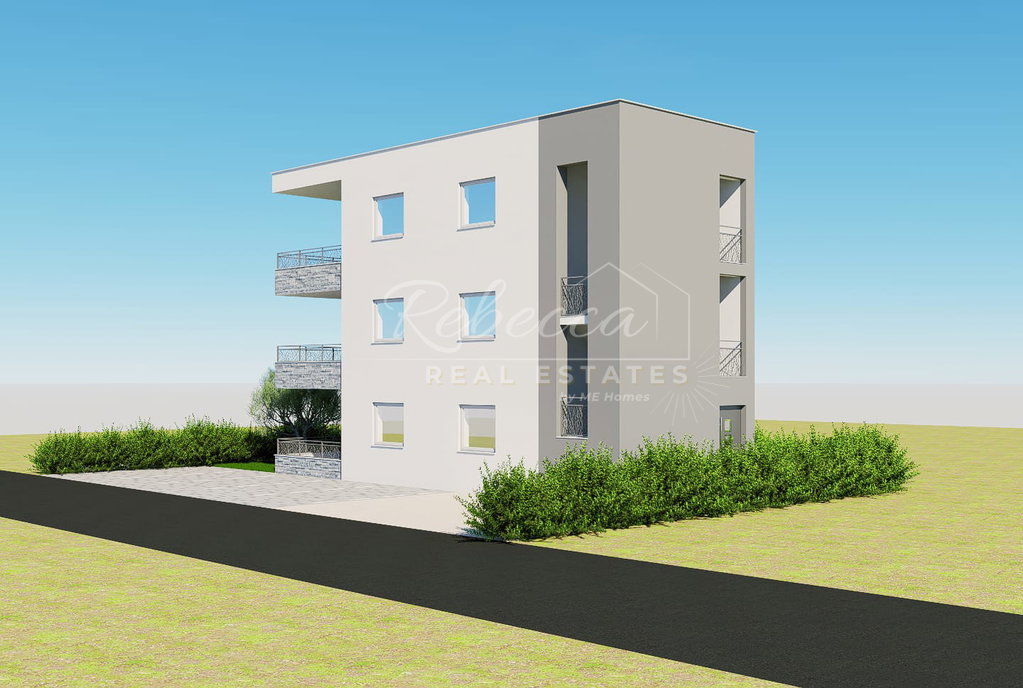 Vir szigetén található projekt: három önálló apartmant magában foglaló lakóépület, összesen 192 m² alapterülettel