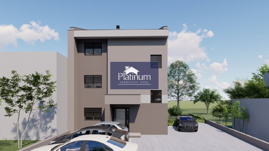 Istria, zona Fasana, appartamento con due camere da letto in costruzione