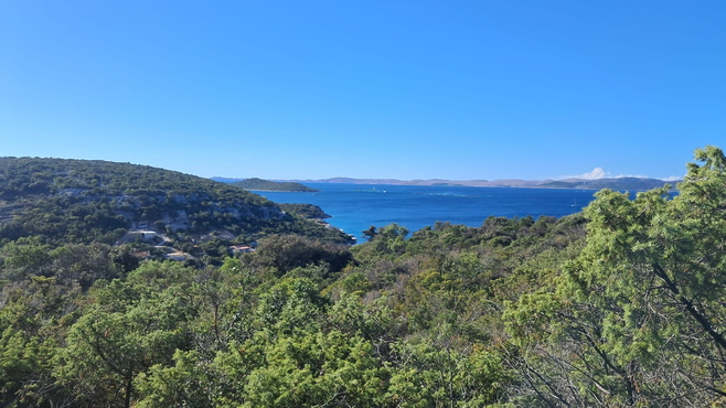 Pašman, jedinstveno poljoprivredno zemljište 4180 m² – 150m od mora, pogled i osama!