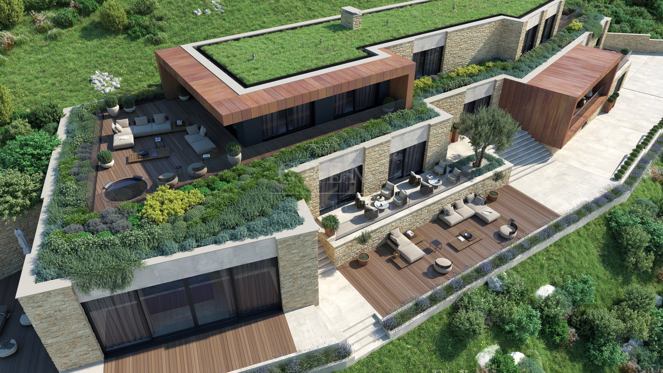 Jedinstveno na tržištu, projekt sa građevinskom za vilu sa pogledom na more od 1100 m2 sa