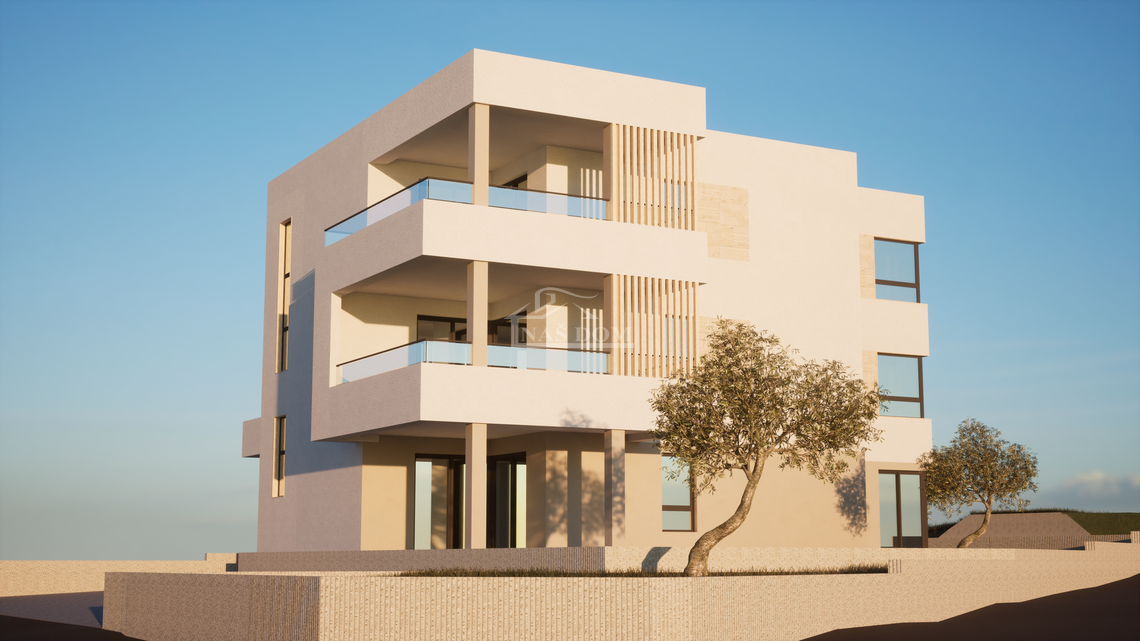 Luksuzni penthouse u Vodicama s pogledom na more – vanjski izgled zgrade