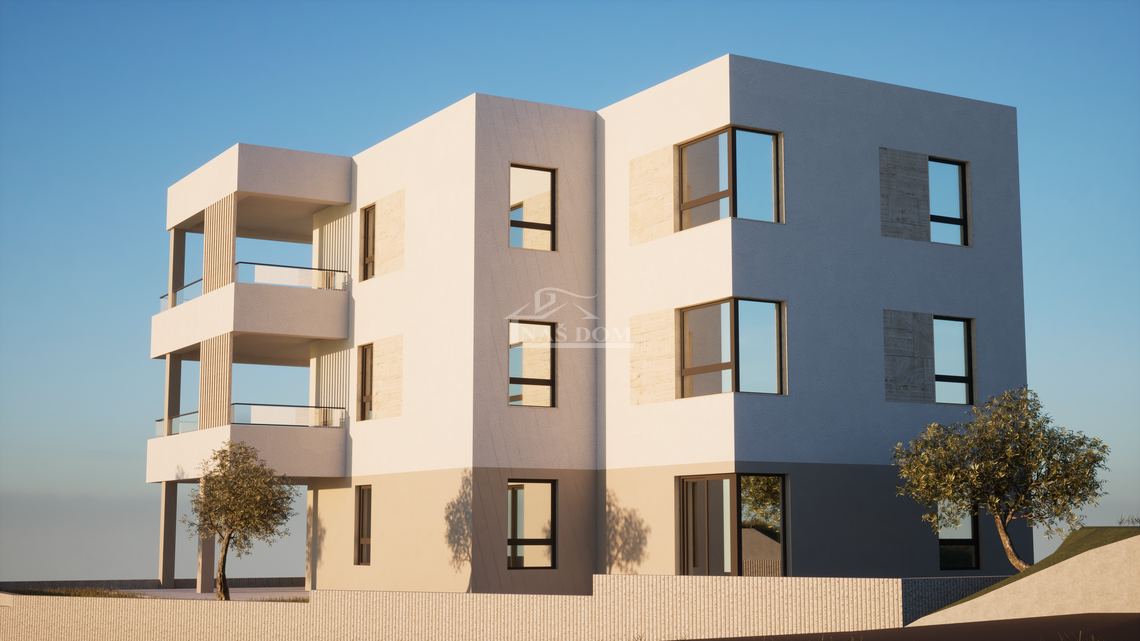 Luksuzni penthouse u Vodicama s pogledom na more – vanjski izgled zgrade