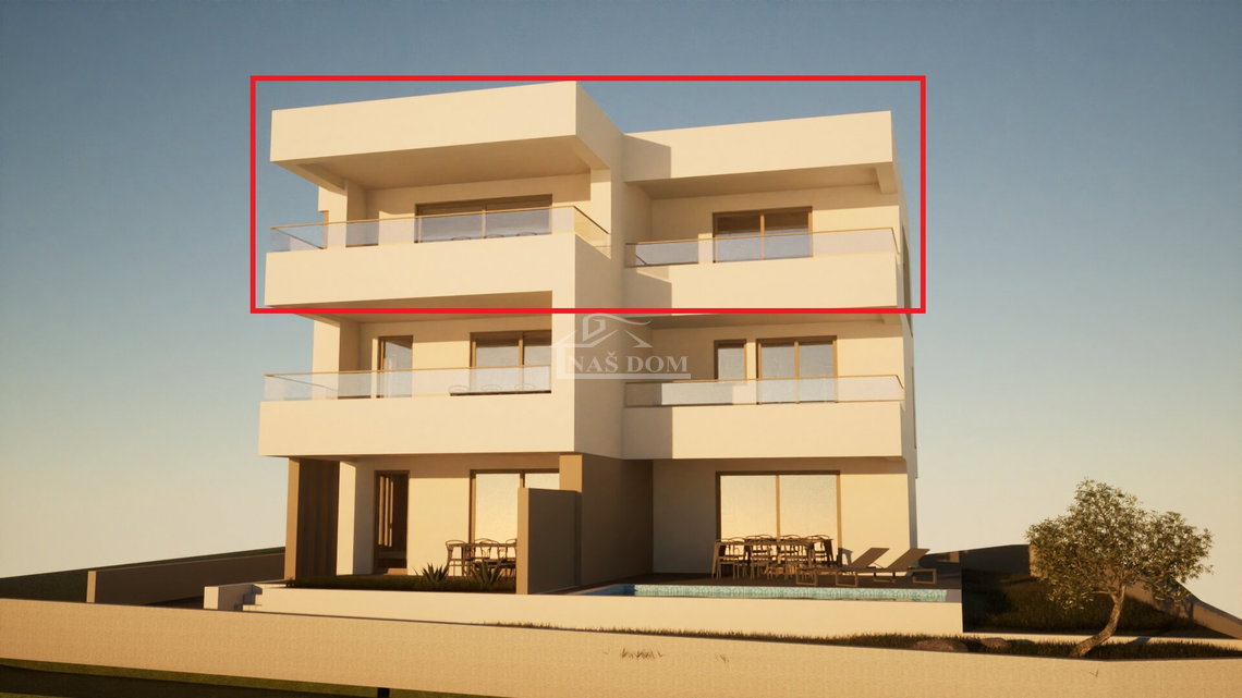 Luksuzni penthouse u Vodicama s panoramskim pogledom na more