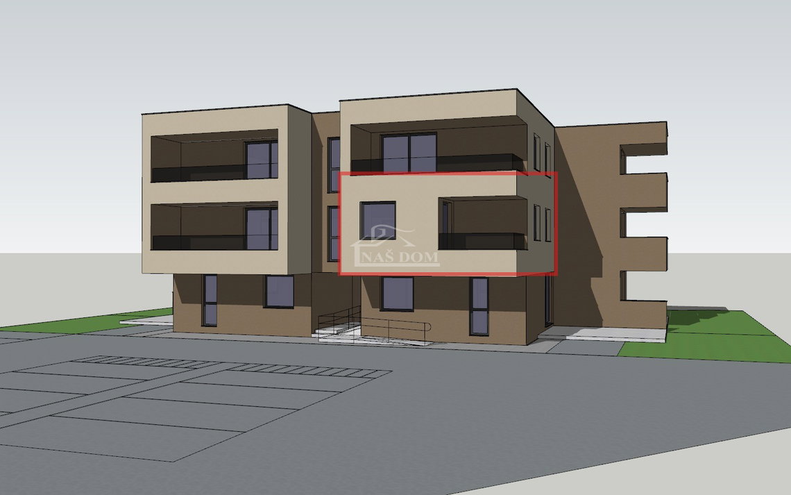 Vodice - Dvosoban stan S8, I kat, 55,70m2